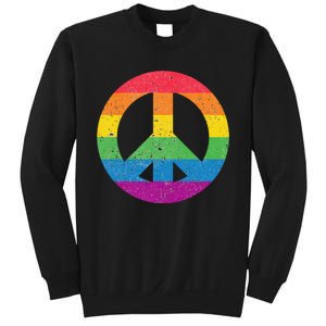 PEACE SIGN LOVE 60s 70s Tie Dye Hippie Costume Sweatshirt