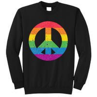 PEACE SIGN LOVE 60s 70s Tie Dye Hippie Costume Sweatshirt