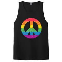 PEACE SIGN LOVE 60s 70s Tie Dye Hippie Costume PosiCharge Competitor Tank