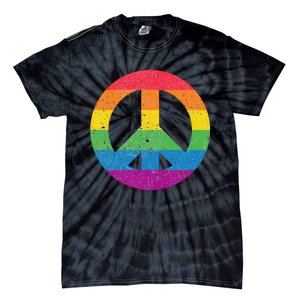 PEACE SIGN LOVE 60s 70s Tie Dye Hippie Costume Tie-Dye T-Shirt