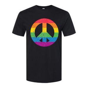 PEACE SIGN LOVE 60s 70s Tie Dye Hippie Costume Softstyle CVC T-Shirt