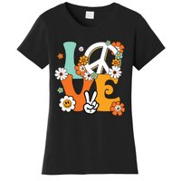 Peace Sign Love 60s 70s Tie Dye Hippie Costume Women's T-Shirt