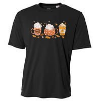 Pumpkin Spice Latte Fall Vibes Autumn Pumpkin Spice Coffee Cooling Performance Crew T-Shirt