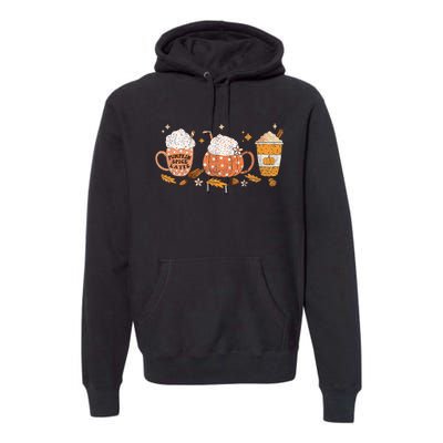 Pumpkin Spice Latte Fall Vibes Autumn Pumpkin Spice Coffee Premium Hoodie