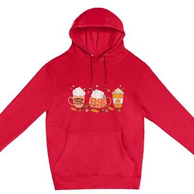 Pumpkin Spice Latte Fall Vibes Autumn Pumpkin Spice Coffee Premium Pullover Hoodie