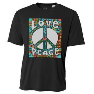 Peace Sign Love 60s 70s Tie Dye Hippie Costume Cooling Performance Crew T-Shirt