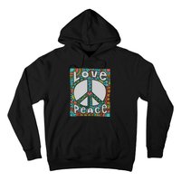 Peace Sign Love 60s 70s Tie Dye Hippie Costume Hoodie