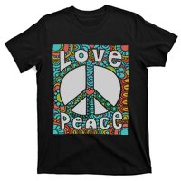 Peace Sign Love 60s 70s Tie Dye Hippie Costume T-Shirt