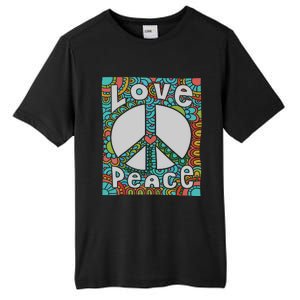 Peace Sign Love 60s 70s Tie Dye Hippie Costume Tall Fusion ChromaSoft Performance T-Shirt