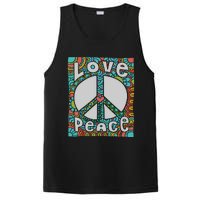 Peace Sign Love 60s 70s Tie Dye Hippie Costume PosiCharge Competitor Tank