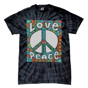 Peace Sign Love 60s 70s Tie Dye Hippie Costume Tie-Dye T-Shirt