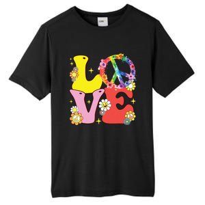 Peace Sign Love 60s 70s Tie Dye Hippie Costume Tall Fusion ChromaSoft Performance T-Shirt