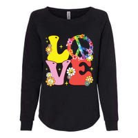 Peace Sign Love 60s 70s Tie Dye Hippie Costume Womens California Wash Sweatshirt