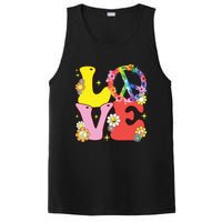 Peace Sign Love 60s 70s Tie Dye Hippie Costume PosiCharge Competitor Tank