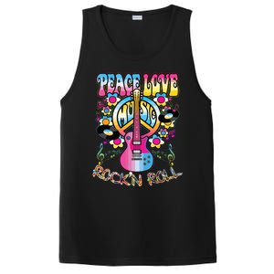 Peace Sign Love 60s 70s Tie Dye Hippie Costume PosiCharge Competitor Tank