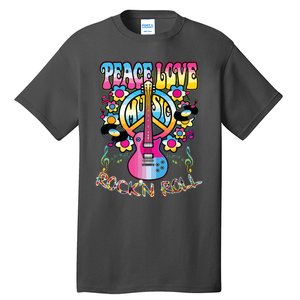 Peace Sign Love 60s 70s Tie Dye Hippie Costume Tall T-Shirt