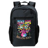 Peace Sign Love 60s 70s Tie Dye Hippie Costume Daily Commute Backpack