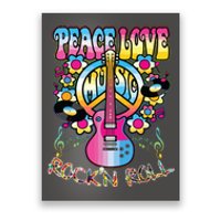 Peace Sign Love 60s 70s Tie Dye Hippie Costume Poster