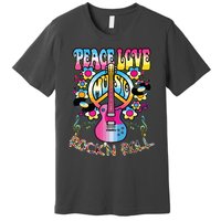 Peace Sign Love 60s 70s Tie Dye Hippie Costume Premium T-Shirt