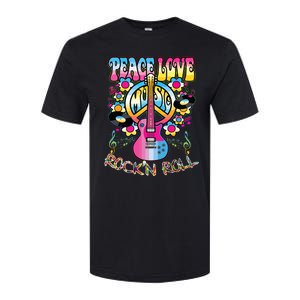 Peace Sign Love 60s 70s Tie Dye Hippie Costume Softstyle CVC T-Shirt