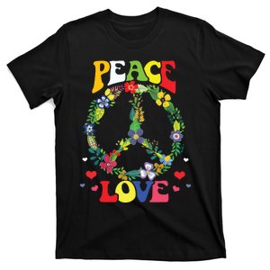 Peace Sign Love 60s 70s Tie Dye Hippie Costume T-Shirt