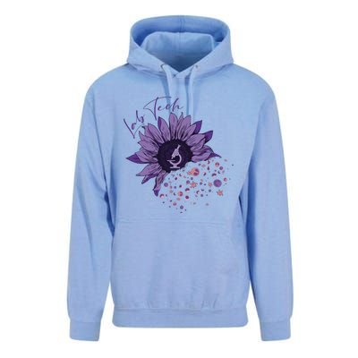 Purple Sunflower Lab Tech Blood Cells Lab Week Lab Queen Phlebotomy Week Unisex Surf Hoodie