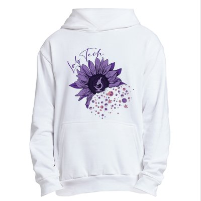 Purple Sunflower Lab Tech Blood Cells Lab Week Lab Queen Phlebotomy Week Urban Pullover Hoodie