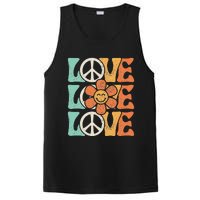 Peace Sign Love 60s 70s Costume 70 Theme Party Groovy Hippie PosiCharge Competitor Tank