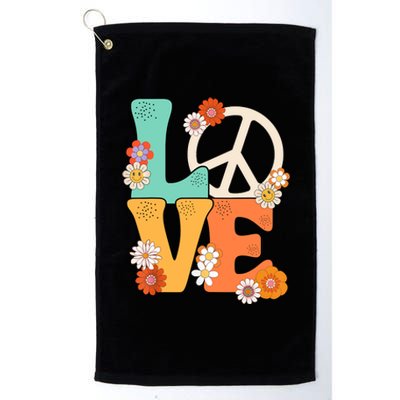 Peace Sign Love 60 S 70 S Shirts 70s Outfits Platinum Collection Golf Towel