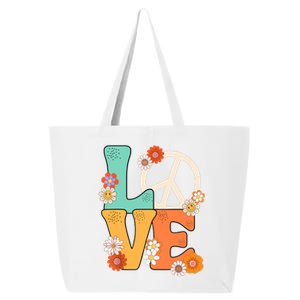 Peace Sign Love 60 S 70 S Shirts 70s Outfits 25L Jumbo Tote