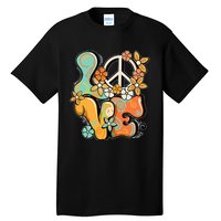 Peace Sign Love 60s 70s Costume Groovy Hippie Theme Party Tall T-Shirt