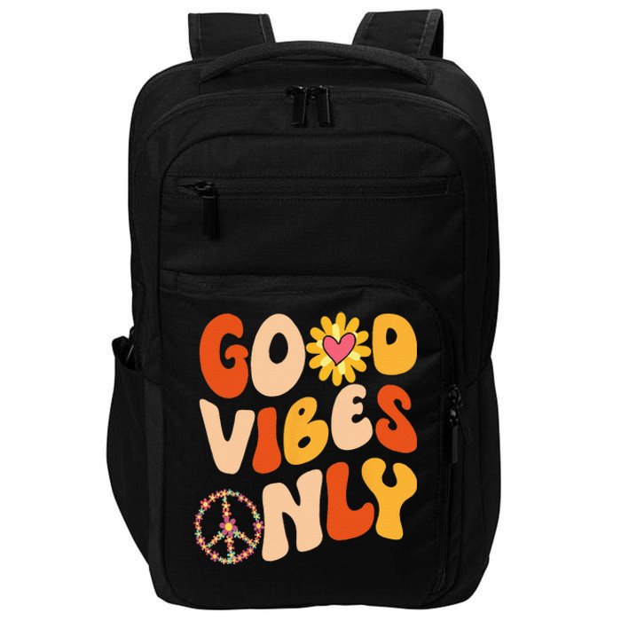 PEACE SIGN LOVE 60s 70s Tie Dye Hippie Halloween Costume Impact Tech Backpack