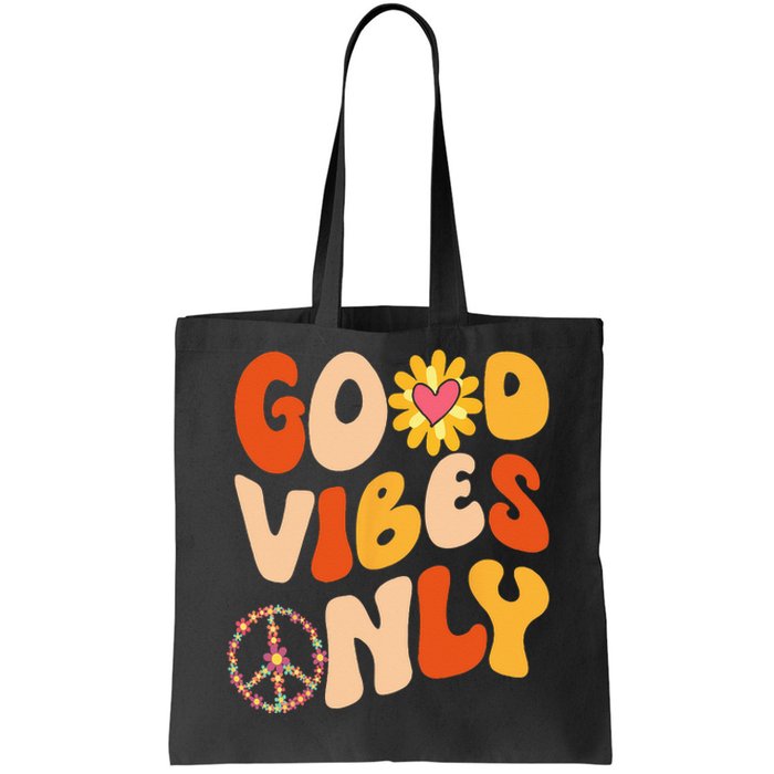 PEACE SIGN LOVE 60s 70s Tie Dye Hippie Halloween Costume Tote Bag