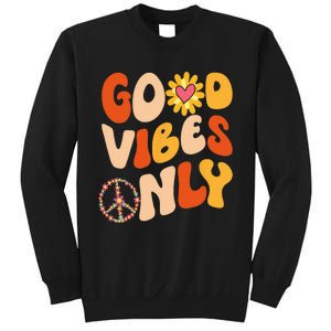 PEACE SIGN LOVE 60s 70s Tie Dye Hippie Halloween Costume Tall Sweatshirt