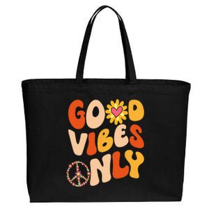 PEACE SIGN LOVE 60s 70s Tie Dye Hippie Halloween Costume Cotton Canvas Jumbo Tote