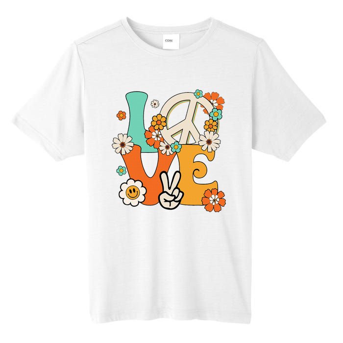 Peace Sign Love 60s 70s Hippie Costume Flowers Tall Fusion ChromaSoft Performance T-Shirt