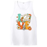 Peace Sign Love 60s 70s Hippie Costume Flowers PosiCharge Competitor Tank