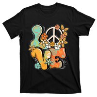 Peace Sign Love 60s 70s Costume Groovy Hippie Theme Party T-Shirt