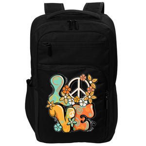 Peace Sign Love 60s 70s Costume Groovy Hippie Theme Party Impact Tech Backpack