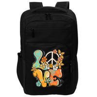 Peace Sign Love 60s 70s Costume Groovy Hippie Theme Party Impact Tech Backpack