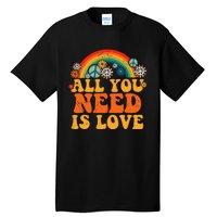 PEACE SIGN LOVE 60s 70s Tie Dye Hippie Costume Halloween Tall T-Shirt