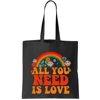 Peace Sign Love 60s 70s Tie Dye Hippie Costume Halloween Bag