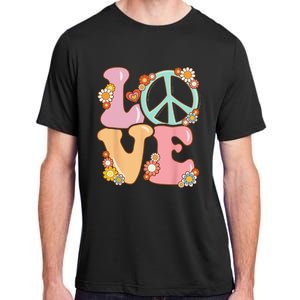 Peace Sign Love 60s 70s Costume Groovy Hippie Adult ChromaSoft Performance T-Shirt