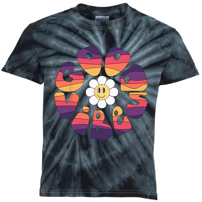 PEACE SIGN LOVE 60s 70s Tie Dye Hippie Halloween Costume Kids Tie-Dye T-Shirt