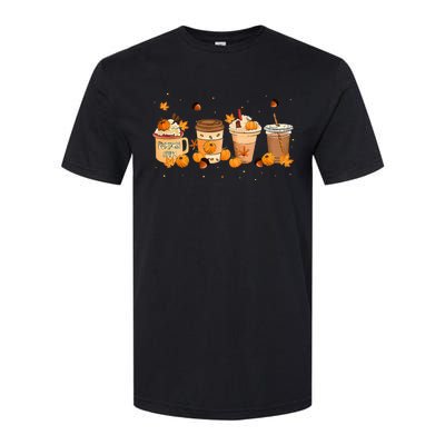 Pumpkin Spice Latte Coffee Thanksgiving Fall Season Drinks Softstyle® CVC T-Shirt