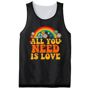 PEACE SIGN LOVE 60s 70s Tie Dye Hippie Halloween Costume Mesh Reversible Basketball Jersey Tank