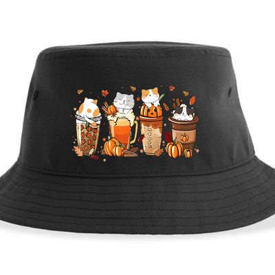 Pumpkin Spice Latte Costume For Cats Lover Cute Autumn Fall Sustainable Bucket Hat