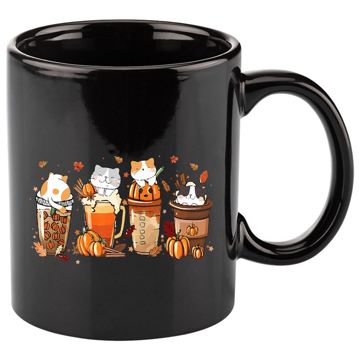 Pumpkin Spice Latte Costume For Cats Lover Cute Autumn Fall 11oz C Handle Ceramic Mug