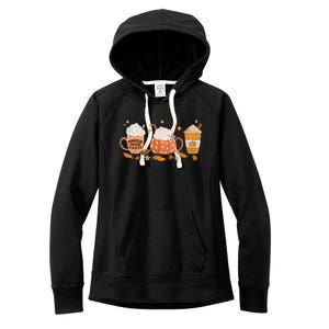 Pumpkin Spice Latte Fall Vibes Autumn Pumpkin Spice Coffee Women's Fleece Hoodie