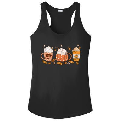 Pumpkin Spice Latte Fall Vibes Autumn Pumpkin Spice Coffee Ladies PosiCharge Competitor Racerback Tank